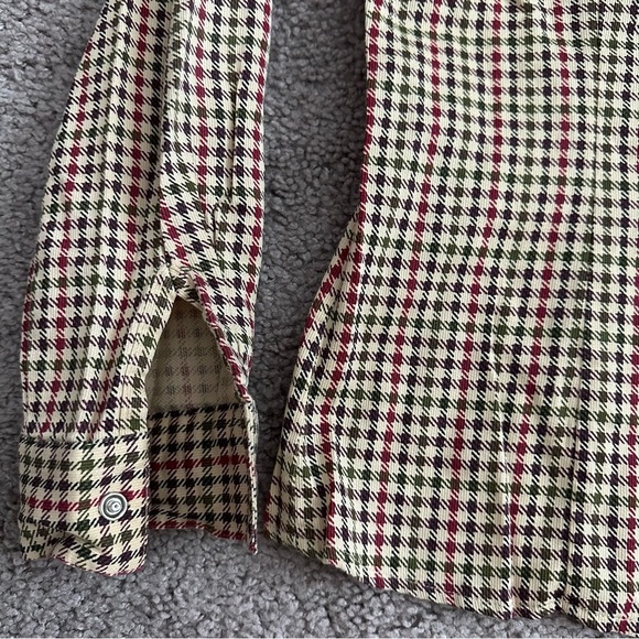 Campagnie Internationale Express Womens Size XS Shepherd Check Plaid Button Up - Picture 2 of 12